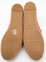 Tory Burch Sydney Red Canyon Suede Espadrilles Size 8 Eb0925rxdu