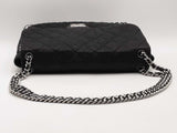 Chanel Black Washed Lambskin Chain Around Maxi Black Handbag Aa0426lozxsa