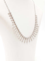 6.1 Cttw Diamond & 18k White Gold Collar Necklace 16.8 Gram 18 Inch Fw0826opxzdu