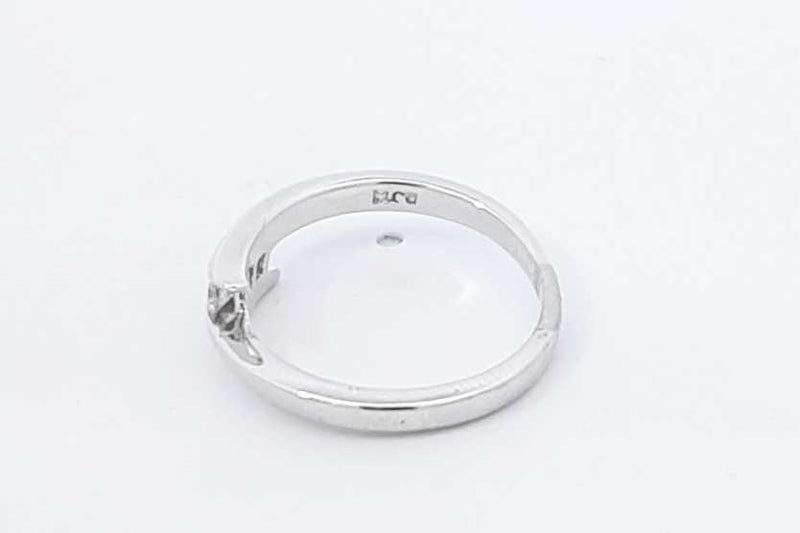 0.18ctw Diamond Ring In 14k White Gold 2.7 Grams Size 4.75 Eb0725lxzdu