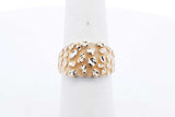 14k Yellow Gold Nugget Ring 5.1 Grams Size 6 Eb1024oorsa