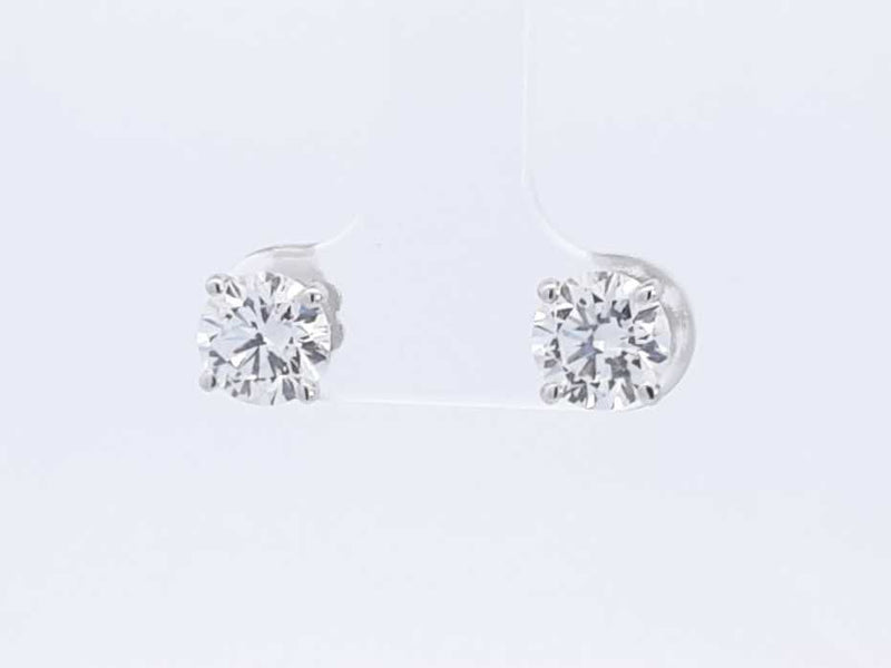 2.16ctw Lab Grown Diamond Stud Earrings In 14k White Gold 1.1 Grams Sd0723srxsa