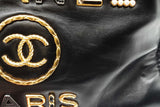 Chanel Deauville Small Shopping Bag In Black Leather Fwwrxzdu