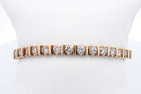 Approx. 4.95ctw Diamond Tennis Bracelet 14k Yellow Gold 20.88g 7 In Eb1024sxrsa