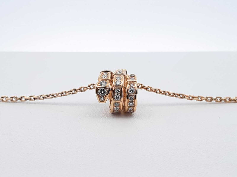 Bvlgari Serpenti Viper Necklace In 18k Gold 12.6 Grams 18 Inch Fw0825orrzdu