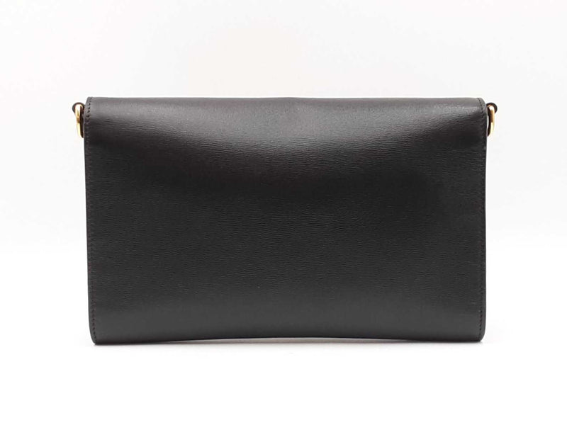 Gucci 1955 Horsebit Black Leather Chain Shoulder Bag Fw0525przdu