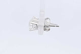 1.0cttw Diamond Stud Earrings In 14k White Gold 1.5 Grams Eb0126sxzdu
