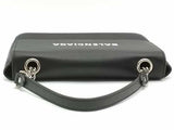 Balenciaga Everyday Chain Wallet With White Logo Aa0726wrzsa