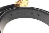 Versace Medusa Reversible Leather Belt Gold Tone Buckle Size 100 Eb1225lwxdu