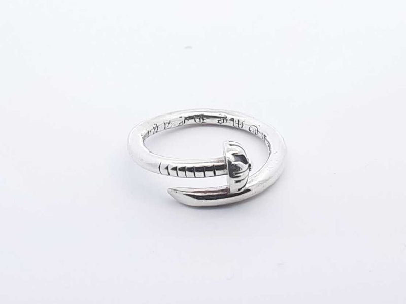 0.925 Sterling Silver 5.0g Nail Ring Size 8.5 Lh0724lorde