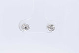 0.32ctw Diamond Stud Screwback Earrings In 14k White Gold 0.8 Grams Eb0125lxzsa