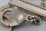 Chanel Gold Tone Multistrand Pearl Cc Logo Bracelet 8.5 Inch Eb0626pxzsa