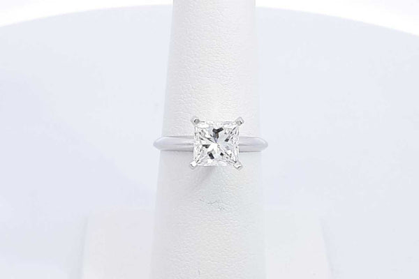 1.85ctw Princess Cut Diamond Solitaire Ring 14k White Gold 2.9g Sz 6 Eb425wxxzsa