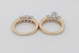 1.76cttw Diamond Wedding Set 14k Yellow Gold 12.6 Grams Size 5.25 Eb1026owrxsa