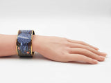 Hermès Brandebourgs 30mm Extra Wide Enamel Bangle Bracelet 8 Inch Fw0326lrzdu