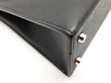Hermes Mini Kelly Sellier Noir Black Epsom Palladium Crossbody Bag Do0925orxzxde