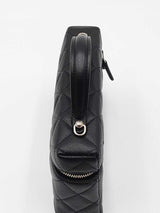 Chanel Caviar Quilted Top Handle Vanity Case With Chain Eb1225orxzdu