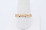 Gucci 18k Yellow Gold Link To Love Ring 5.7 Grams Size 19 Eb0226rrxde