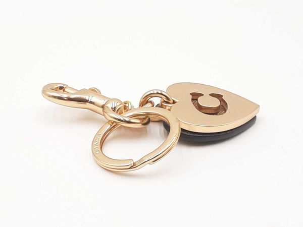 Coach Hearts Keyring In Signature Coated Canvas Fw0725wxzdu