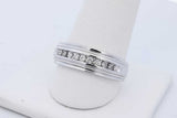 0.11cttw Diamond Ring In 14k White Gold 5.7 Grams Size 9.25 Eb1026orxde