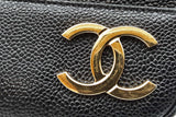 Chanel Black Caviar Leather Triple Cc Shoulder Bag Eb0926lrxzde