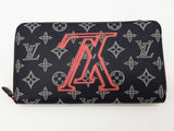 Louis Vuitton X Kim Jones Monogram Upside Down Blue Zippy Wallet Do0526pcxde
