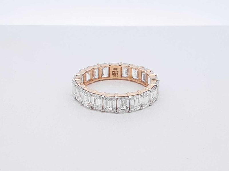4.34 Cttw Lab-grown Diamond & 14k Yellow Gold Ring 2.4 Gram Size 6.5 Fw0725ecrdu