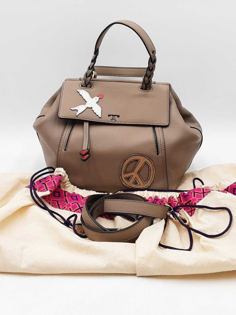 Tory Burch Peace Half Moon Top Handle Satchel Bag Eb1225lixdu