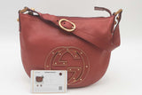 Gucci Blondie Red Leather Hobo Shoulder Bag Eb0526lxzsa