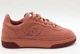 Chanel Mauve Wool Mixed Fibers Cc Sneakers Size 36 Eb0126exzde