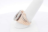 1.3cttw Diamond Double Horseshoe Ring 14k Yellow Gold 16.9g Sz 8.25 Eb0426llxzsa