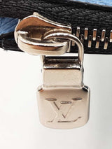Louis Vuitton Taigarama Coin & Card Holder In Denim Blue Monogram Coated Canvas & Taiga Leather Fw0826oxzdu