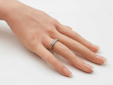 0.42 Cttw Diamond & 14k White Gold Wedding Band 3.2 Grams Size 7 Fw0326orxdu