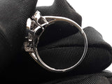 2.0 Cttw Diamond & 18k White Gold Floral Statement Ring 6 Grams Size 7 Fw00426prxdu