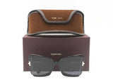 Tom Ford Gia Butterfly Sunglasses In Black Acetate With Grey Lenses Fw0726lordu