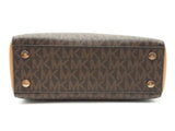 Michael Kors Mk Monogram Coated Canvas Kellen Satchel Sd0726izdu