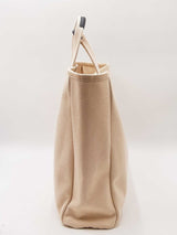 Tory Burch Mercer Street Tote Bag In Beige Cotton Canvasfw0526pzdu