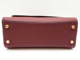Coach Tilly Top Handle Wine Red Leather Crossbody Bag Do0825oxde