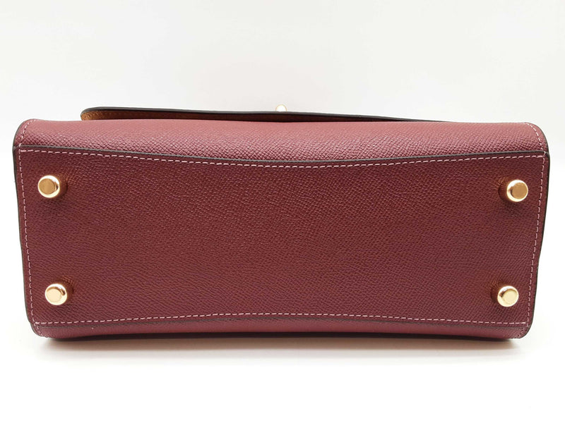 Coach Tilly Top Handle Wine Red Leather Crossbody Bag Do0825oxde