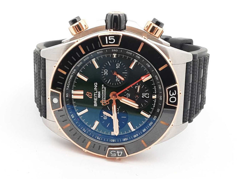 Breitling Super Chronomat B01 44mm Green Dial Automatic Watch Sd0625pzxzsa