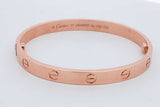 Cartier 18k Rose Gold Love Bracelet 31.9 Grams Size 17 Eb0326wxxzdu