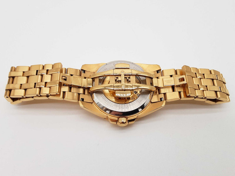 Bulova 97a162 43 Sutton Goldtone Stainless Steel Automatic Watch Do0825lrxde