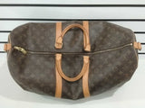 Louis Vuitton Keepall Bandouliere 55 Brown Duffle Mk0826elzmia