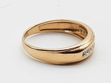 0.09 Cttw Natural Diamonds 10k Yellow Gold 2.8g Ring Size 8.75 Do0626erde