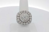 4.17cttw Diamond Ring In 14k White Gold 16.9 Grams Size 7 Eb0926pxxzsa