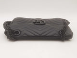 Gucci Gg Marmont Medium Black Shoulder Bag Sd0625irzsa