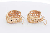 14k Yellow Gold Filigree Hoop Earrings 7.7 Grams Eb0826wixsa