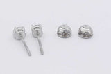 Tiffany & Co. Diamond Stud Screwback Earrings In Platinum 1.8 Grams Eb0426rxzsa