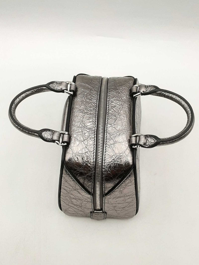 Givenchy Antigona Nano Cube Metallic Silver Top Handle Bag Eb0425pxzsa