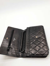 Chanel Aged Striped Leather Reissue Wallet On A Chain Eb0626lpxzde